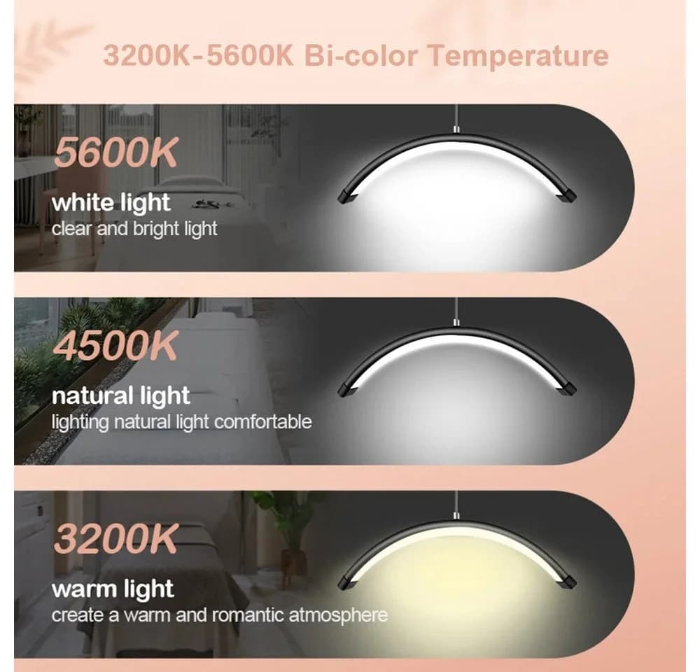 Andoer LED Stehlampe HD M6X 36W Boden-LED-Videoleuchte 3200K-5600K Dimmbar