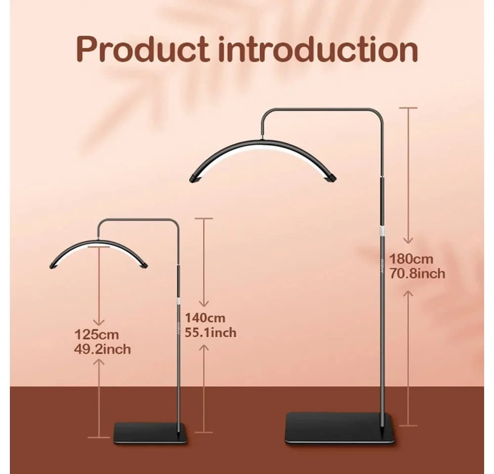 Andoer LED Stehlampe HD M6X 36W Boden-LED-Videoleuchte 3200K-5600K Dimmbar - Bild 3