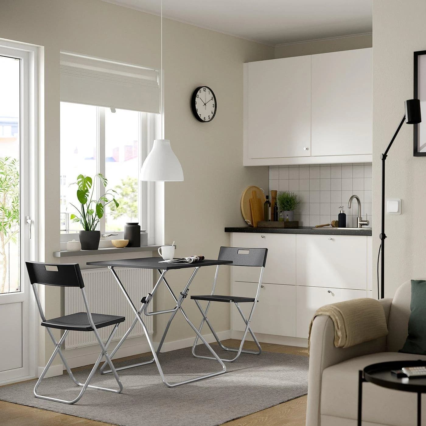IKEA GUNDE Klappstuhl Schwarz