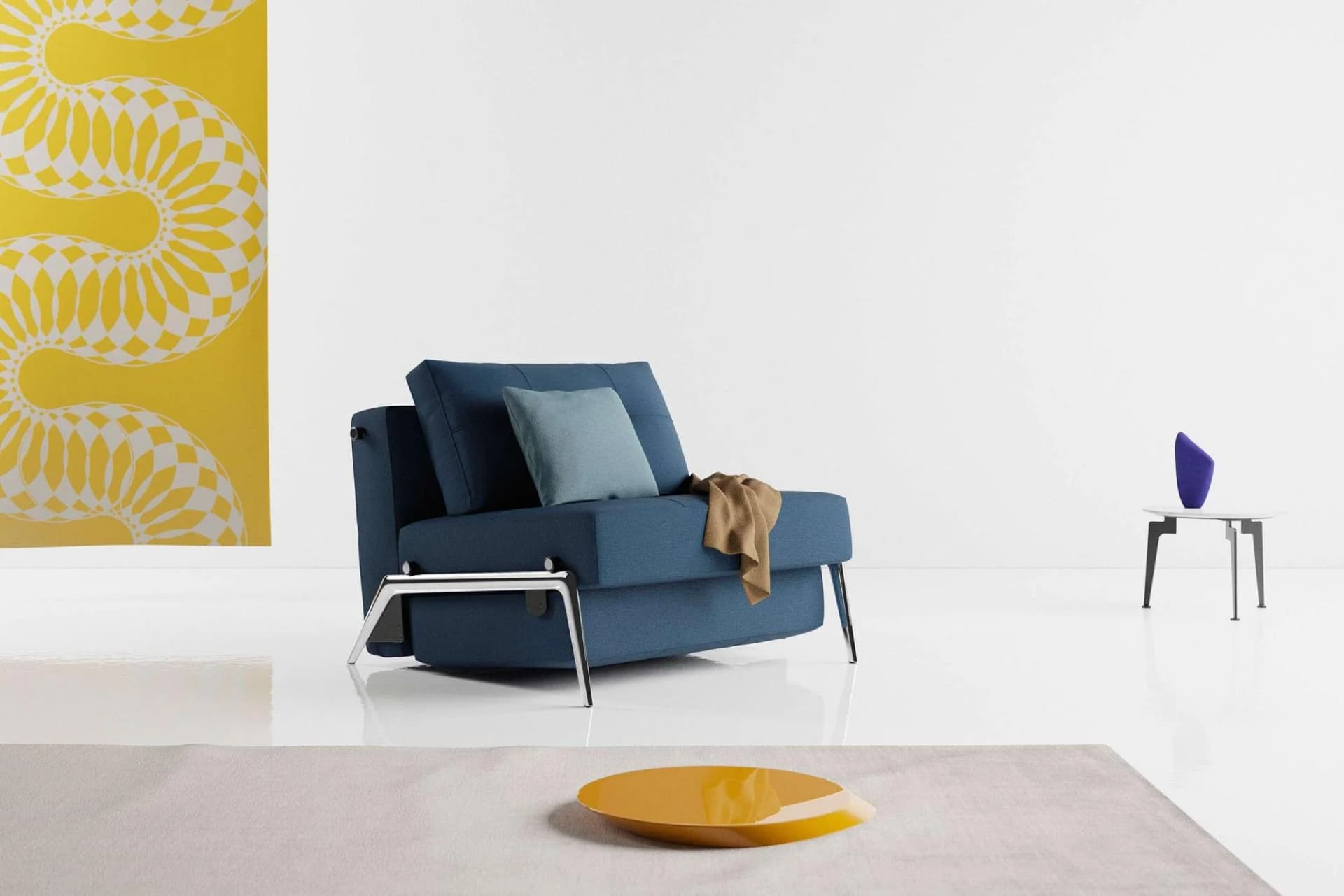 Innovation Living CUBED Schlafsessel Blau mit Bettkasten