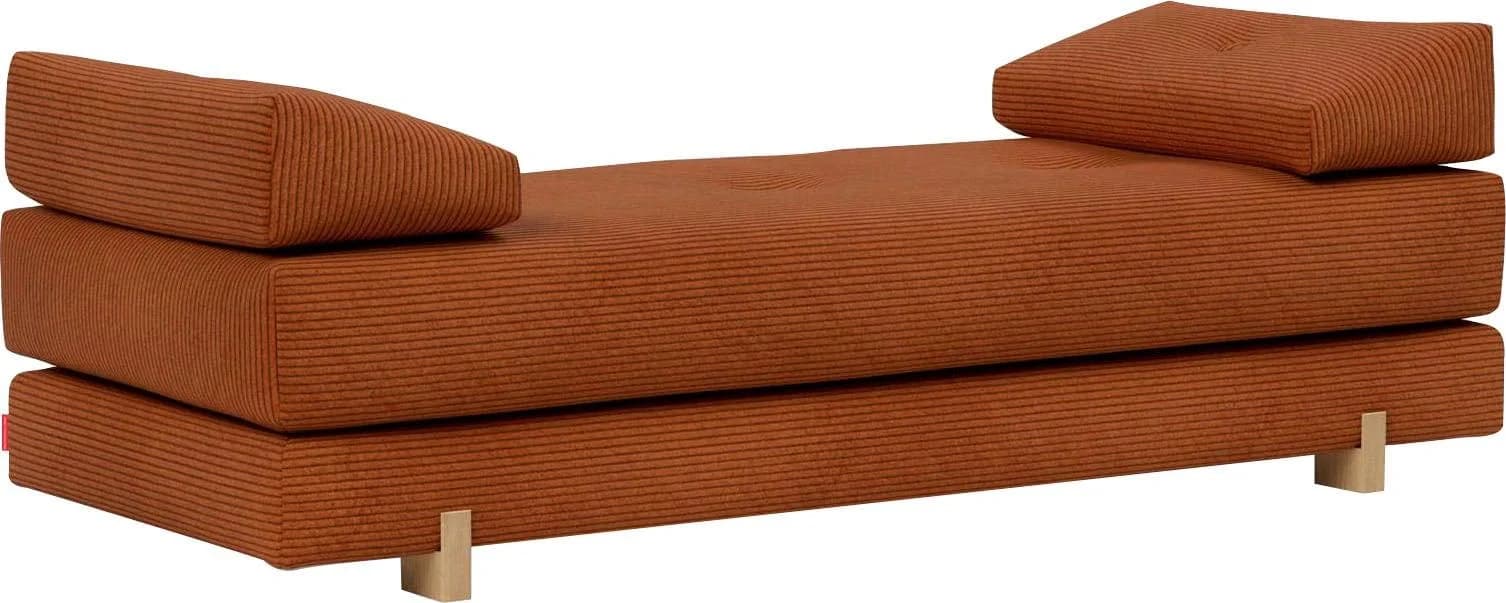 INNOVATION LIVING Stapelliege Sigmund 595 Eiche-Beine Orange