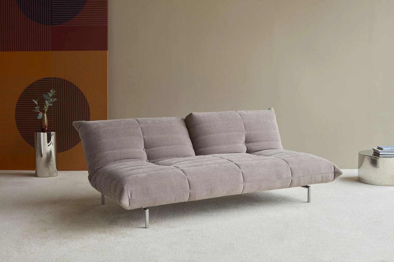 INNOVATION LIVING Loungesofa Mikunjo mit Schlaffunktion Beige