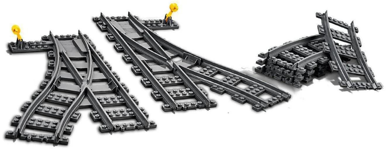 LEGO City Switch Tracks 60238 - Graue Schienen & Weichen für Eisenbahn