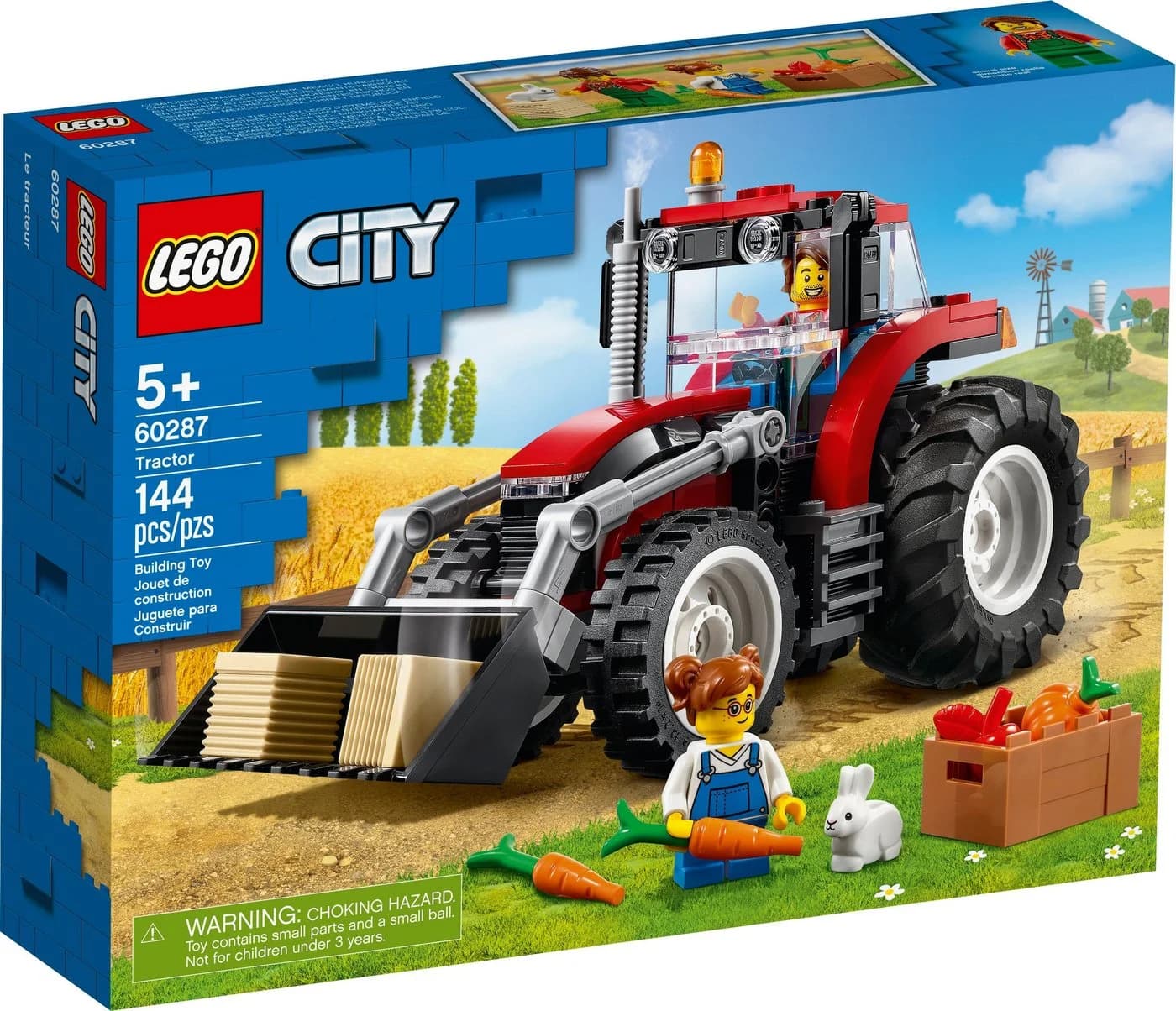 LEGO City 60287 Traktor mit Kippschaufel und Minifiguren