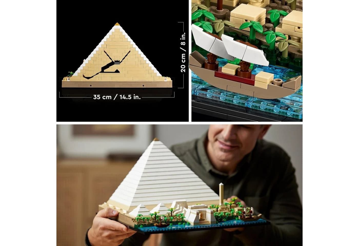 LEGO Architecture Cheops-Pyramide 21058 Bunt 1476 Teile - Bild 3
