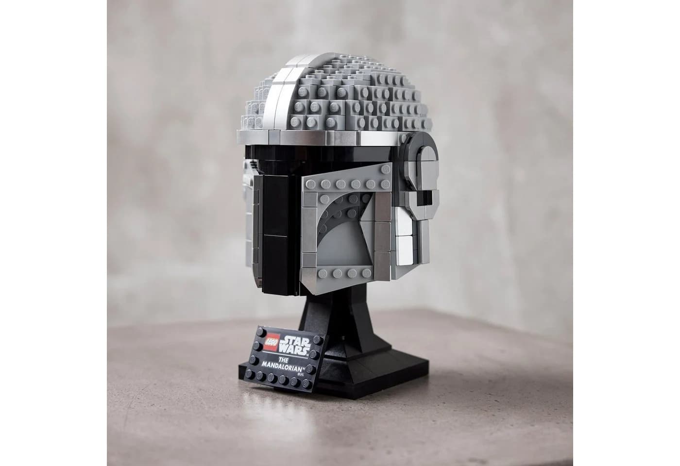 LEGO Mandalorianer Helm 75328 Star Wars Sammlerstück Schwarz Grau - Bild 3