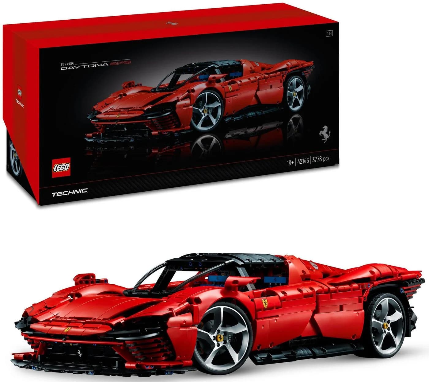 LEGO Technic Ferrari Daytona SP3 42143 - 3778 Teile Bunt - Bild 2