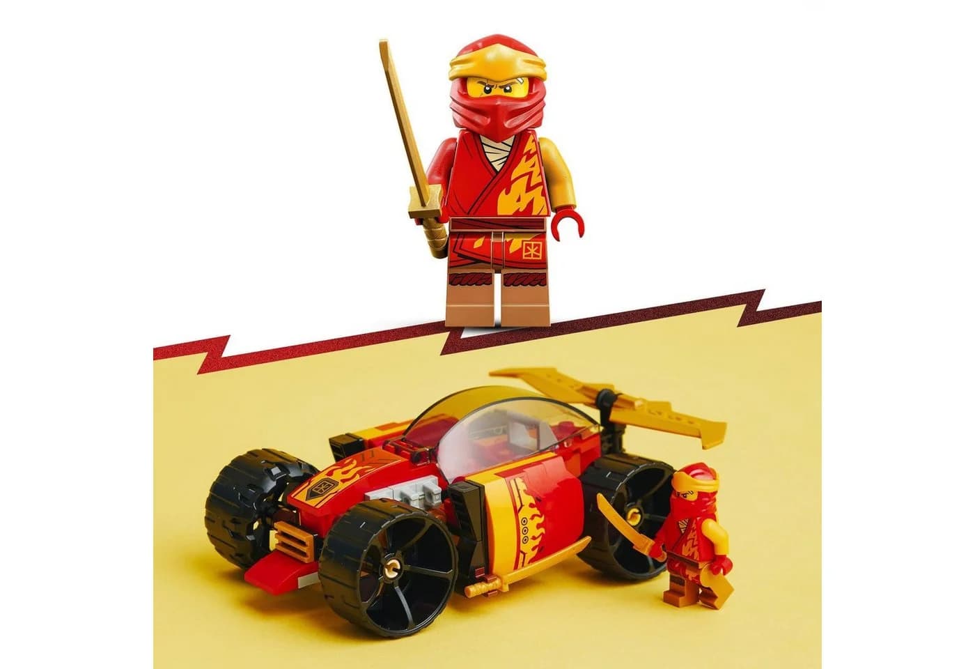 LEGO NINJAGO Kais Ninja-Rennwagen EVO 71780 2-in-1 Bausatz mit Minifigur - Bild 5
