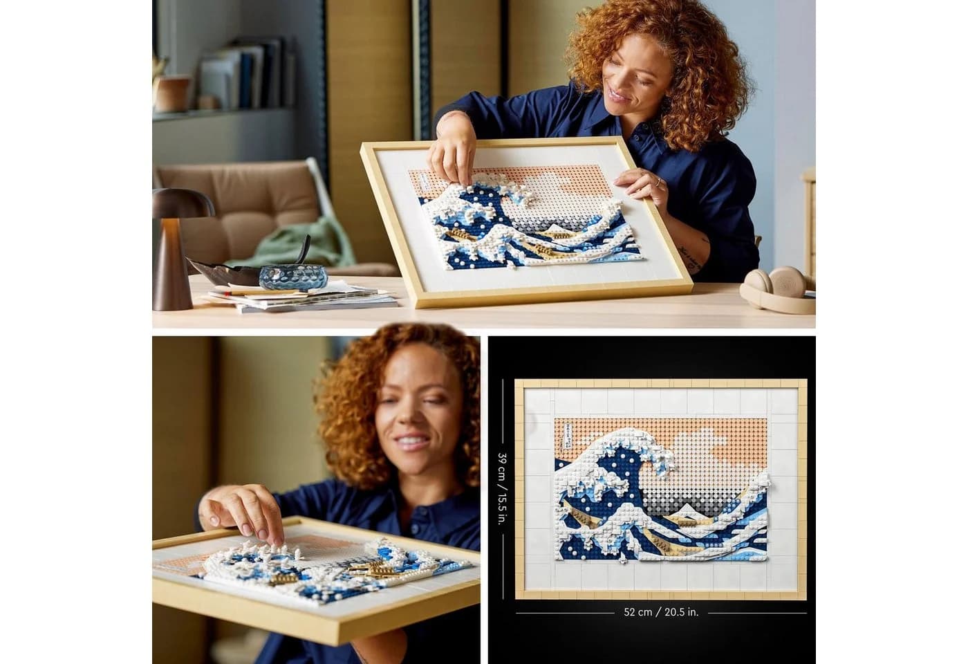 LEGO Art Hokusai Große Welle 31208 Bunt 3D Wanddekoration - Bild 5