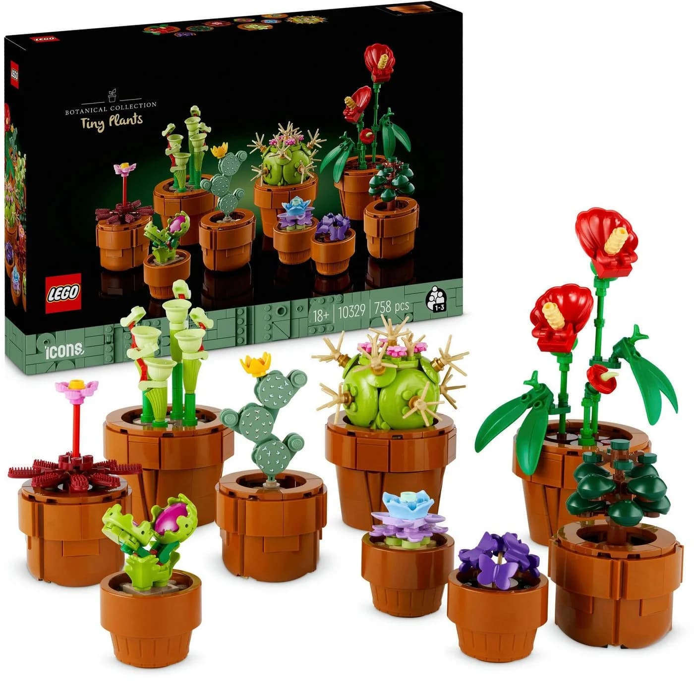LEGO Mini Pflanzen 10329 Bunt 758 Teile Botanicals Set - Bild 2
