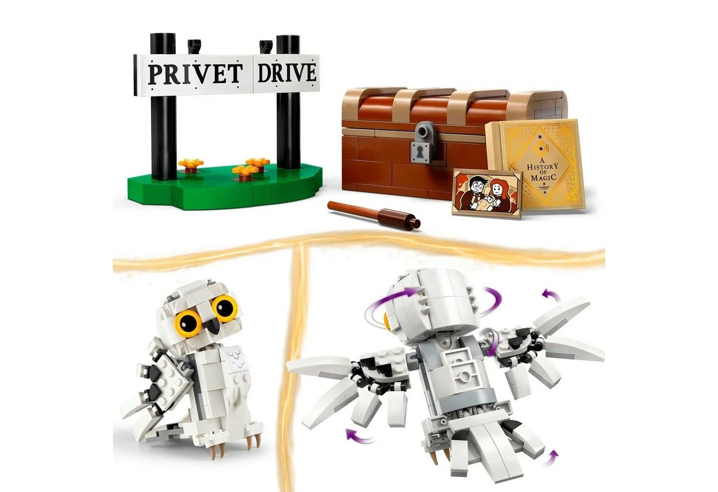 LEGO Harry Potter Hedwig im Ligusterweg 4 Set 76425 Bunt - Bild 4