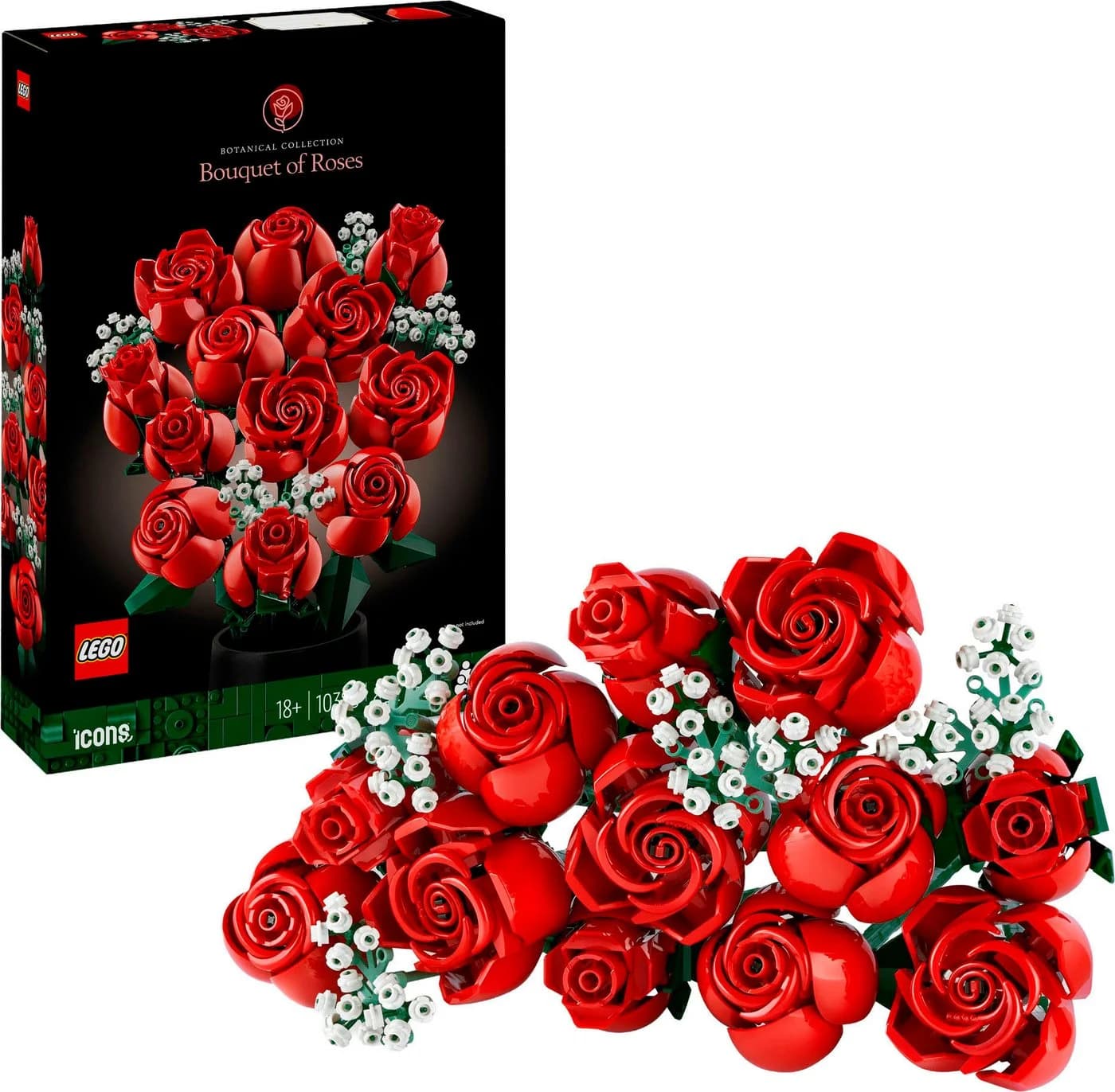 LEGO Rosenstrauß 10328 Botanicals Bunt 822 Teile - Bild 2