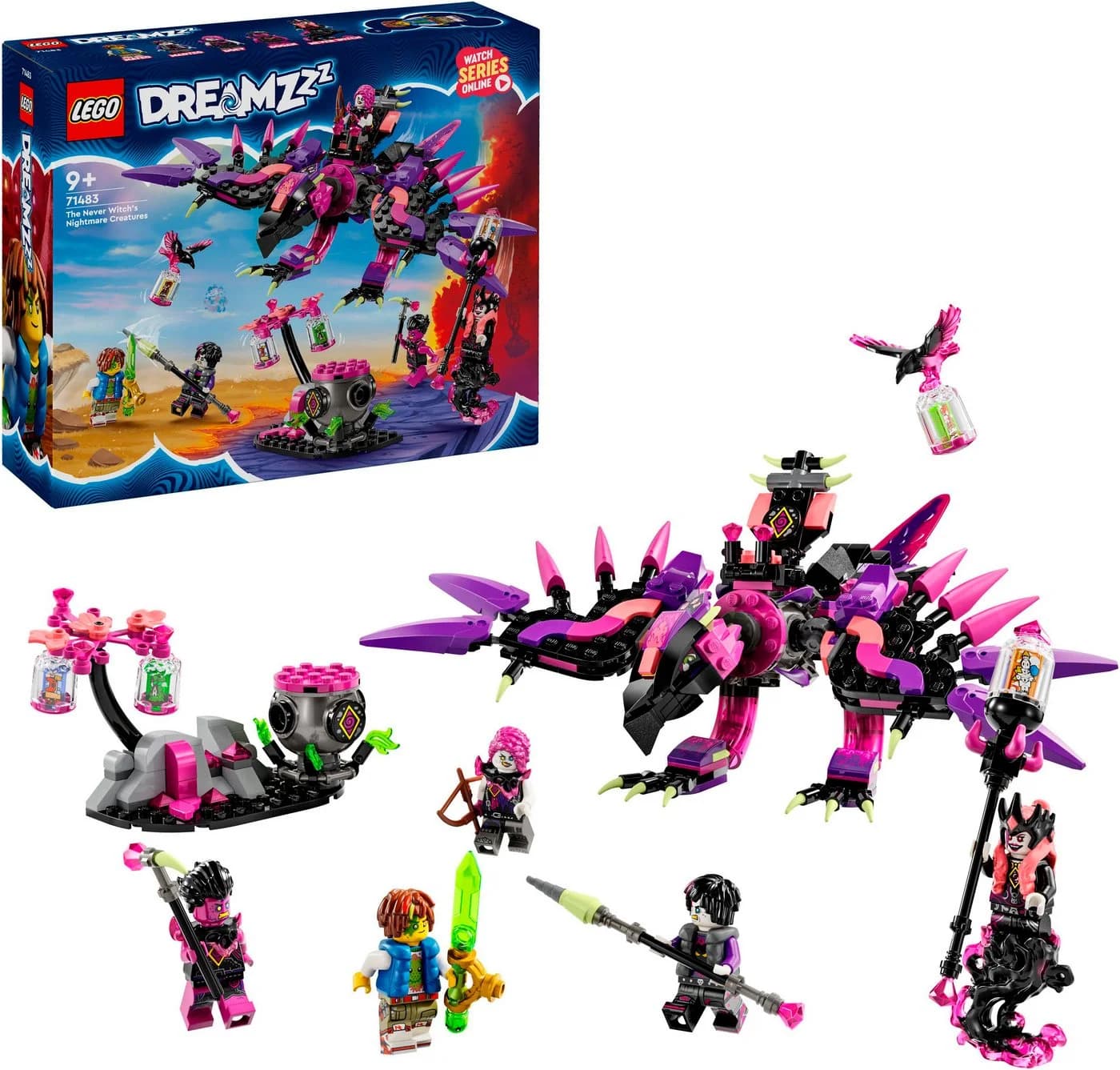 LEGO DREAMZzz Die Albtraumkreaturen der Nimmerhexe 71483 Bunt - Bild 3