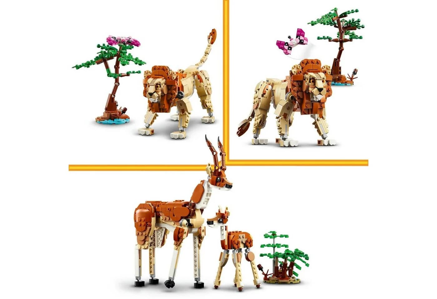 LEGO Creator 3in1 Tiersafari 31150 Bunt 780 Teile - Bild 5