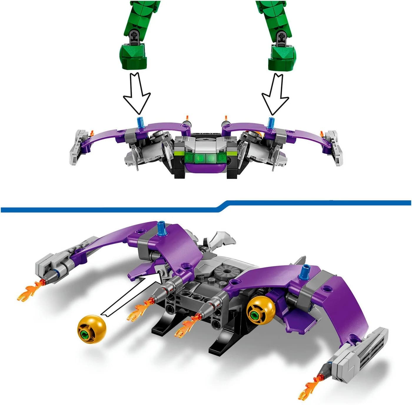 LEGO Green Goblin Baufigur 76284 Super Heroes Bauset 471 Teile - Bild 5