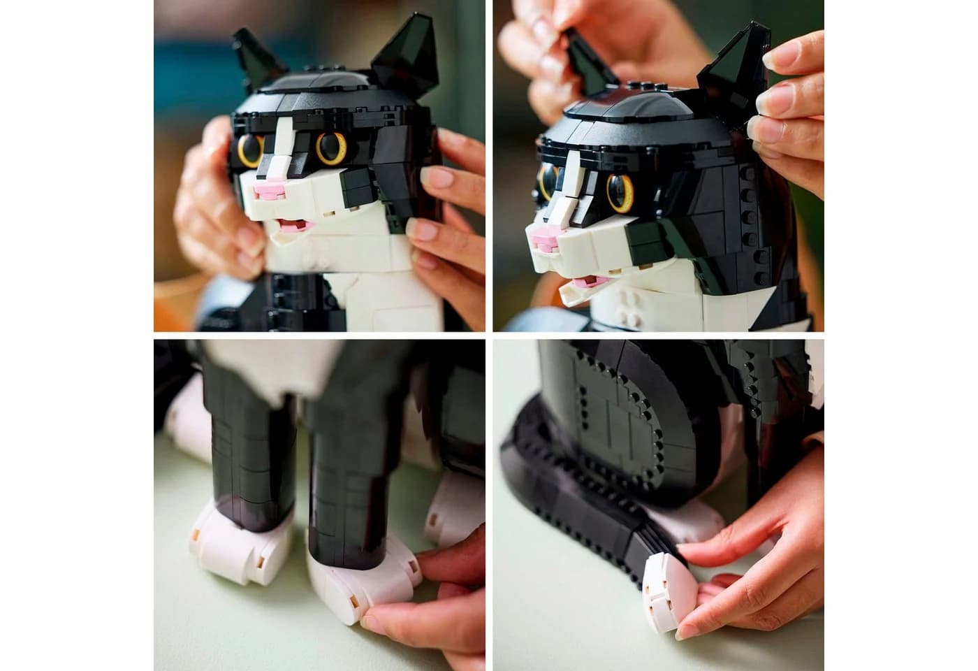 LEGO Ideas Schwarz-weiße Katze 21349 Bunt 1710 Teile - Bild 4