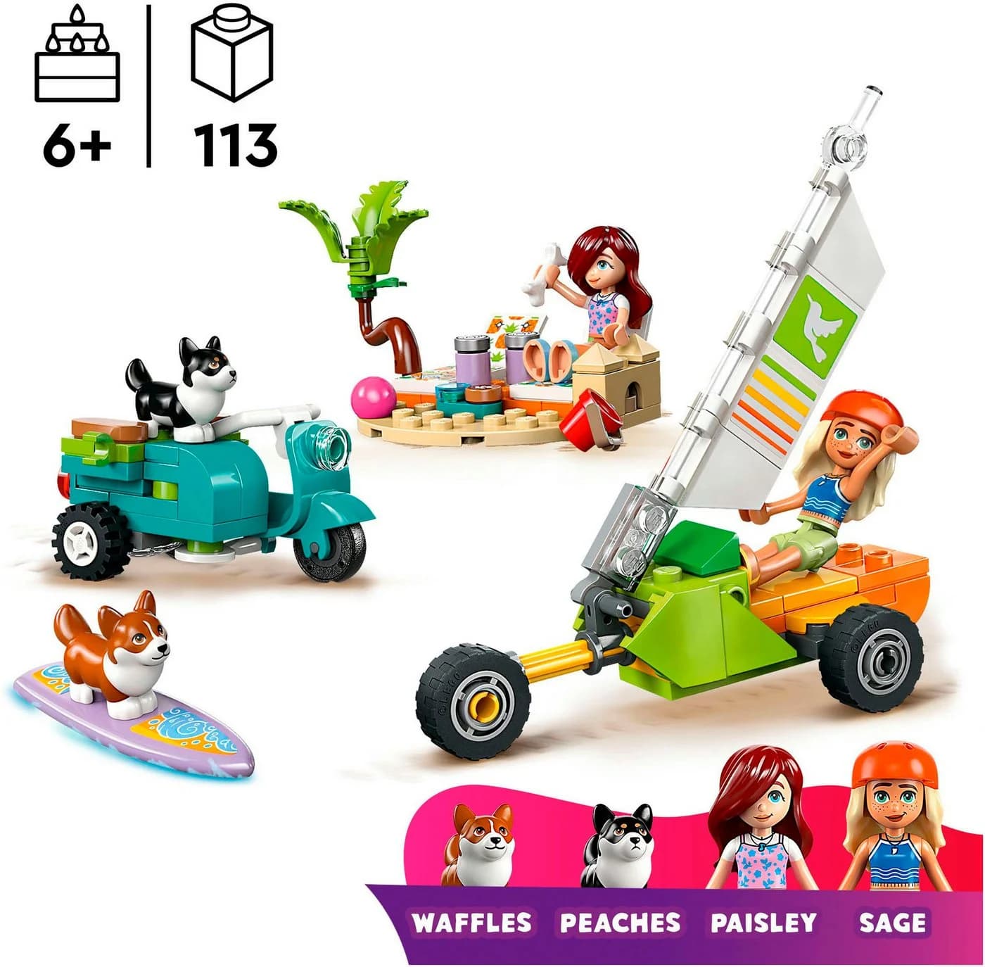 LEGO Friends Strandabenteuer mit Hunden 42641 Bunt - Bild 3