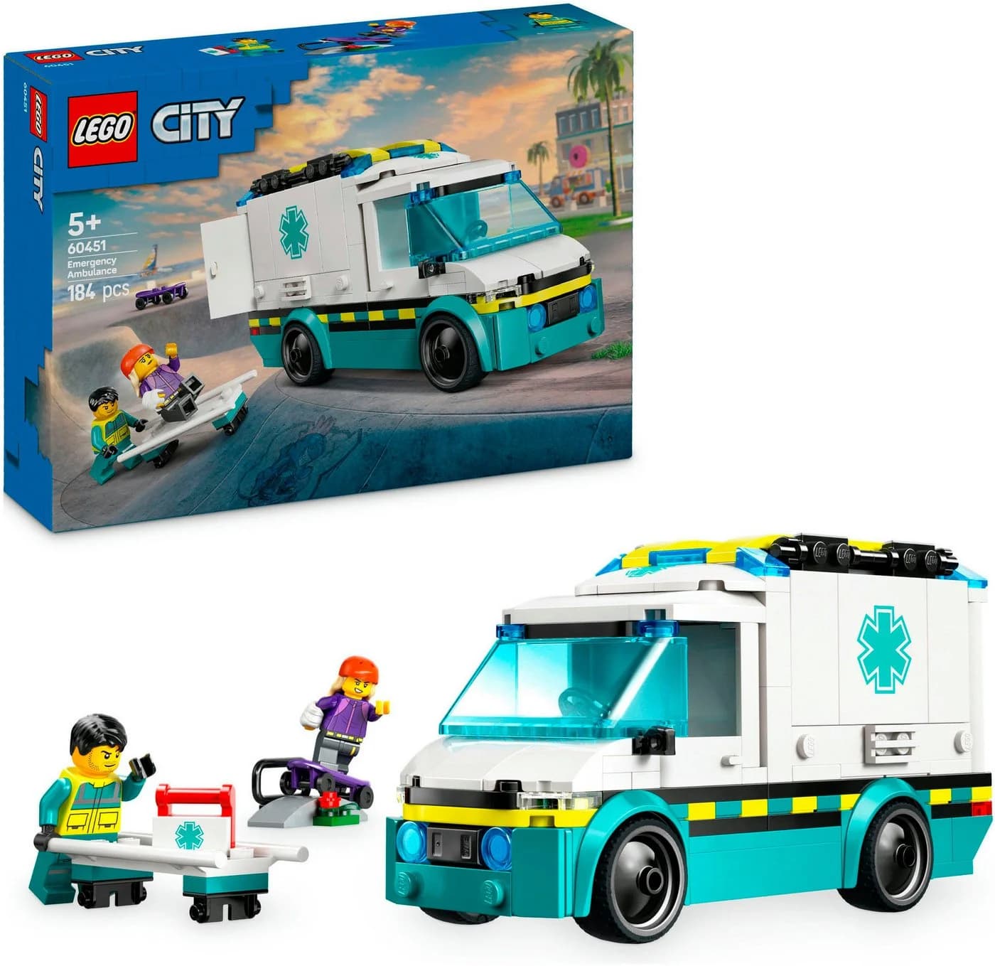 LEGO City Rettungswagen 60451 Bunt Konstruktionsspielsteine - Bild 2