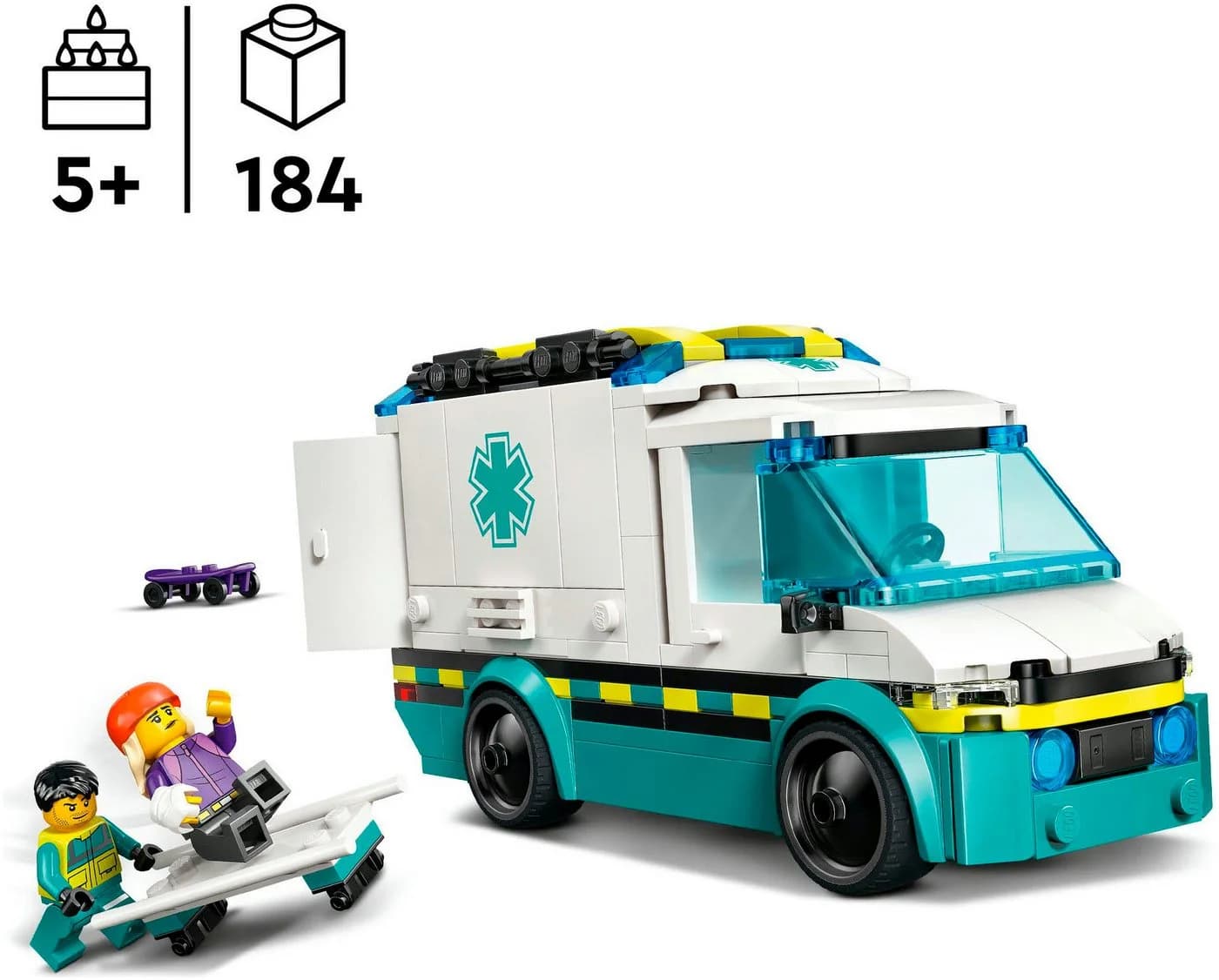 LEGO City Rettungswagen 60451 Bunt Konstruktionsspielsteine - Bild 3