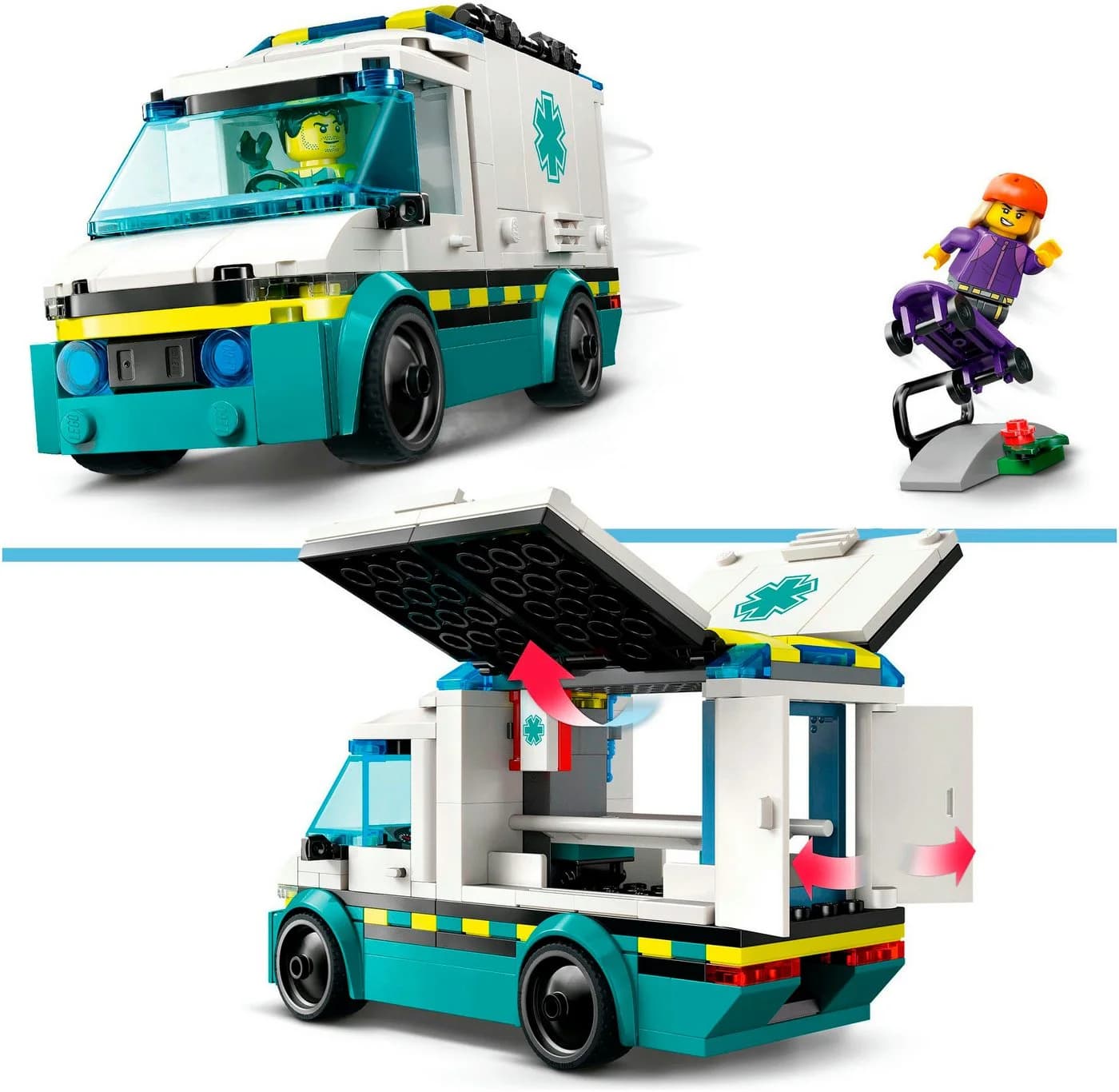 LEGO City Rettungswagen 60451 Bunt Konstruktionsspielsteine - Bild 4