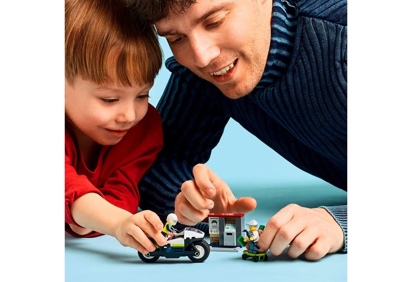 LEGO City Verfolgungsjagd mit dem Polizeimotorrad (60455) - 65 Teile Bunt