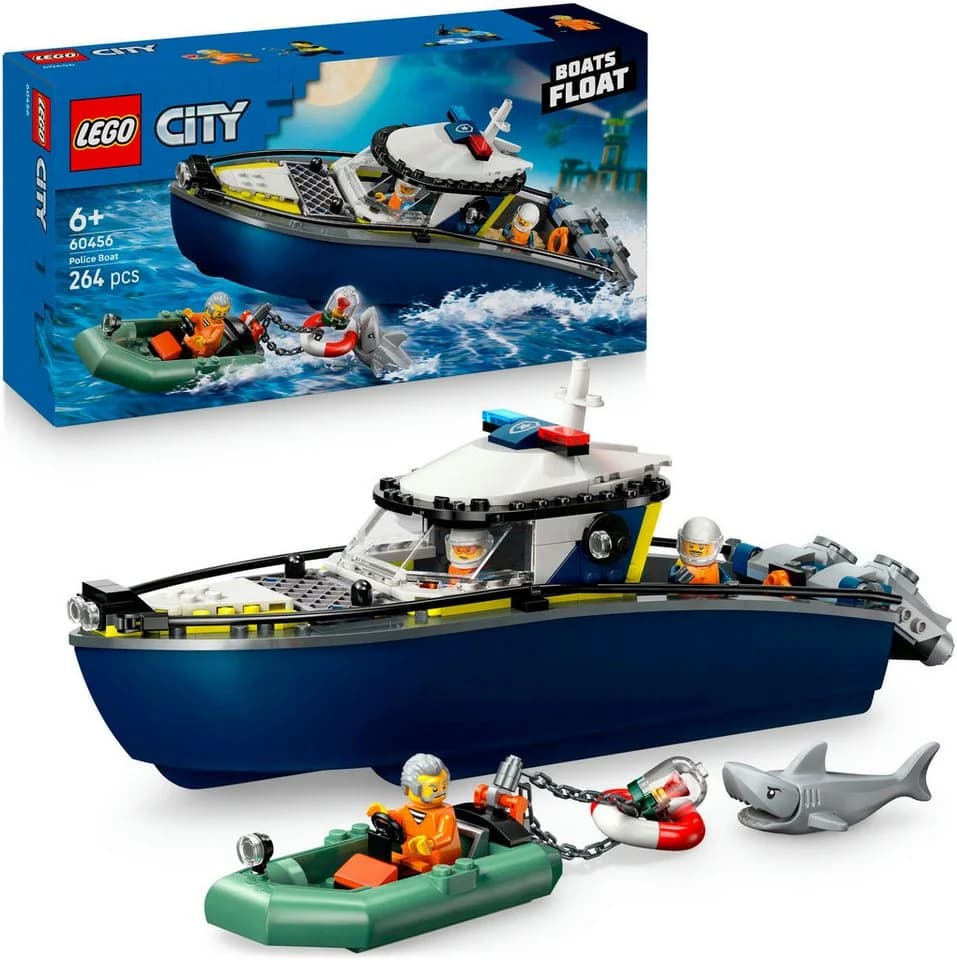 LEGO City Verfolgungsjagd im Polizeiboot 60456 Bunt 264 Teile - Bild 2