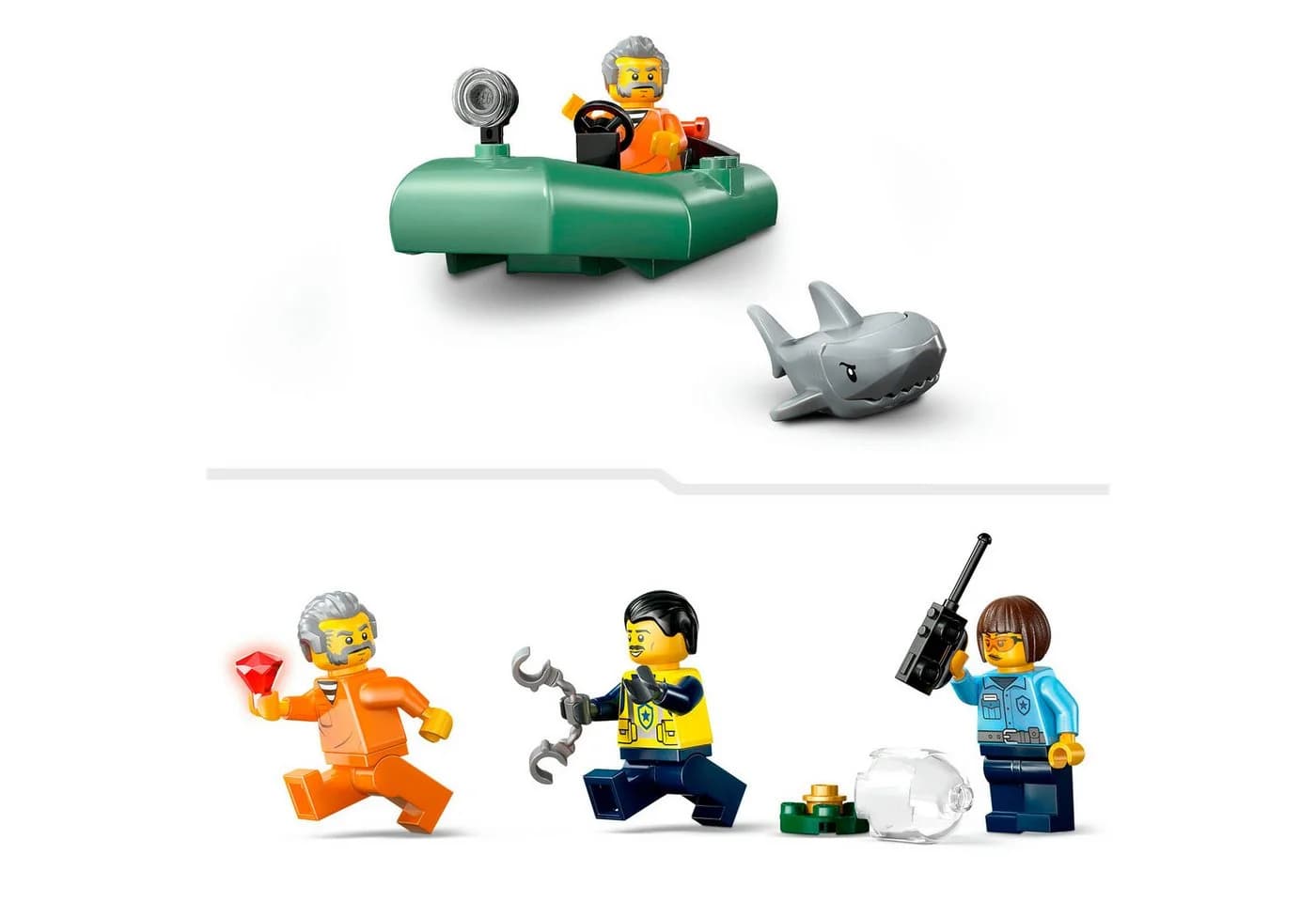 LEGO City Verfolgungsjagd im Polizeiboot 60456 Bunt 264 Teile - Bild 5