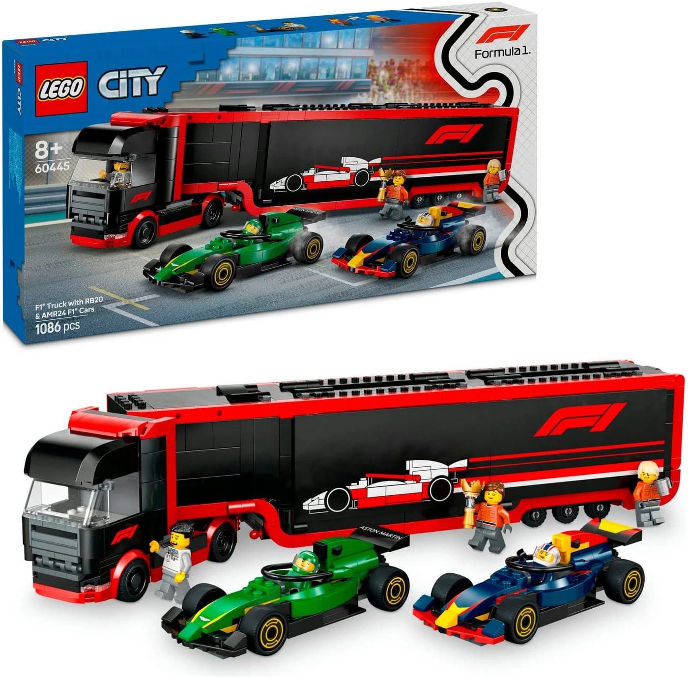 LEGO City F1 Transporter mit RB20 & AMR24 Rennautos (60445) - Bild 2