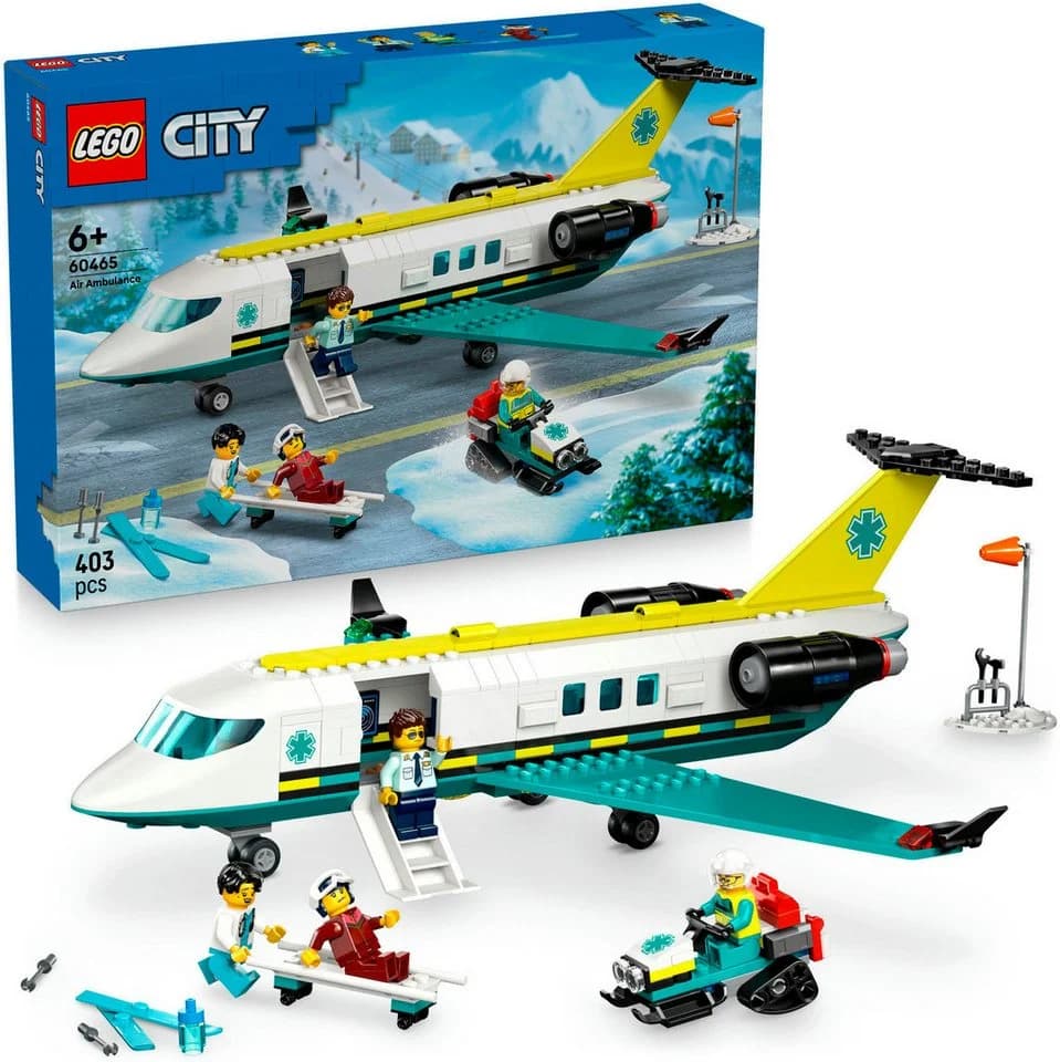 LEGO City Notfallrettungsflugzeug 60465 Bunt 403 Teile - Bild 2