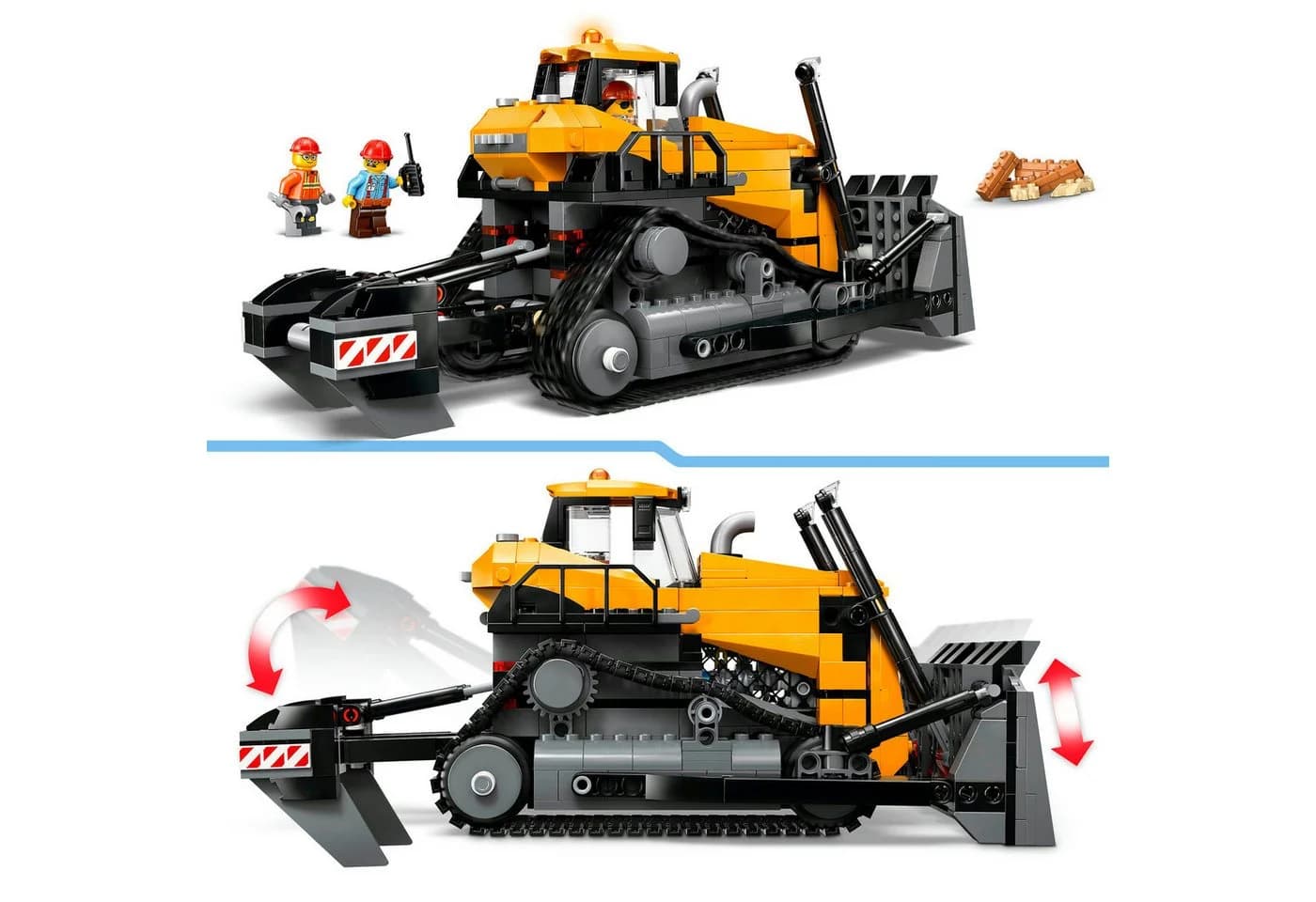 LEGO City Gelber Bulldozer 60466 - 682 Teile Bauspielzeug - Bild 4