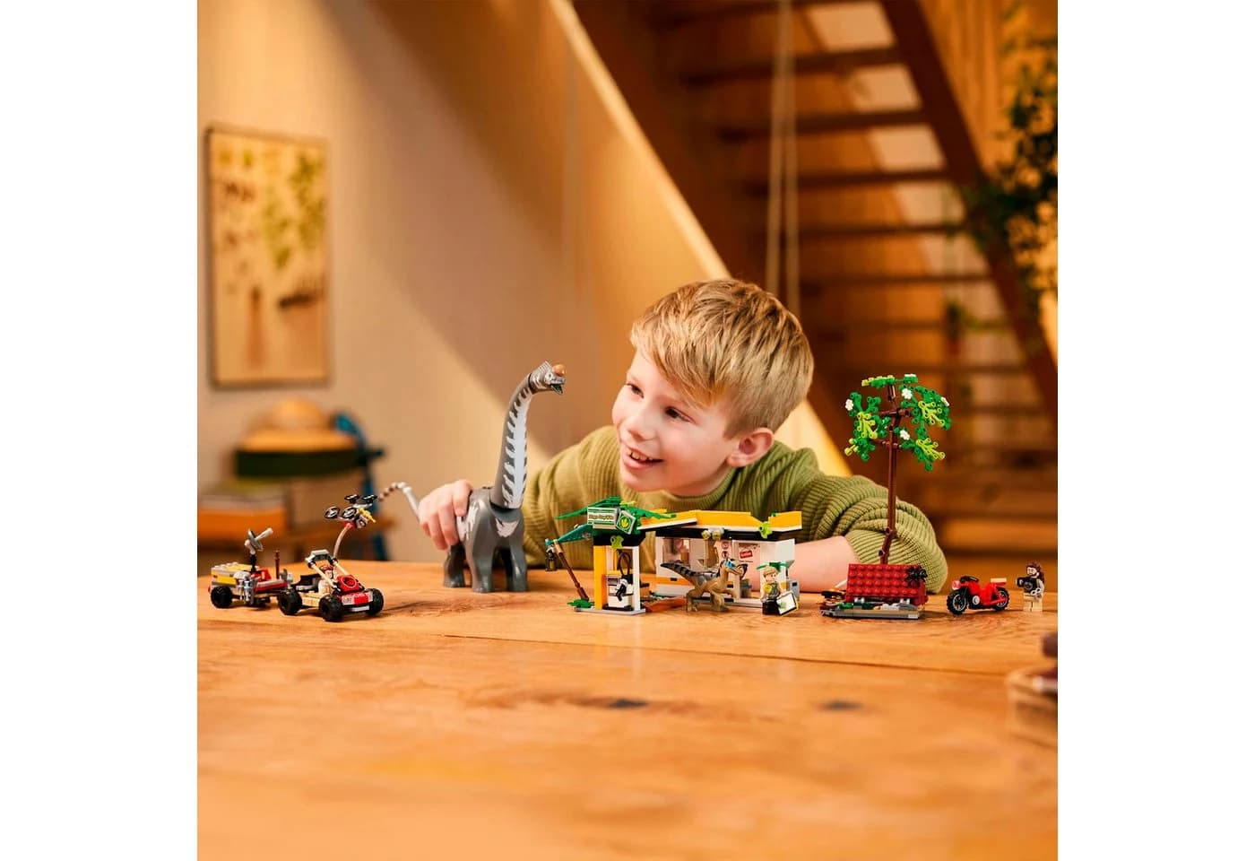 LEGO Jurassic World Raptor & Titanosaurus Große Fährtensuche 76973 Bunt