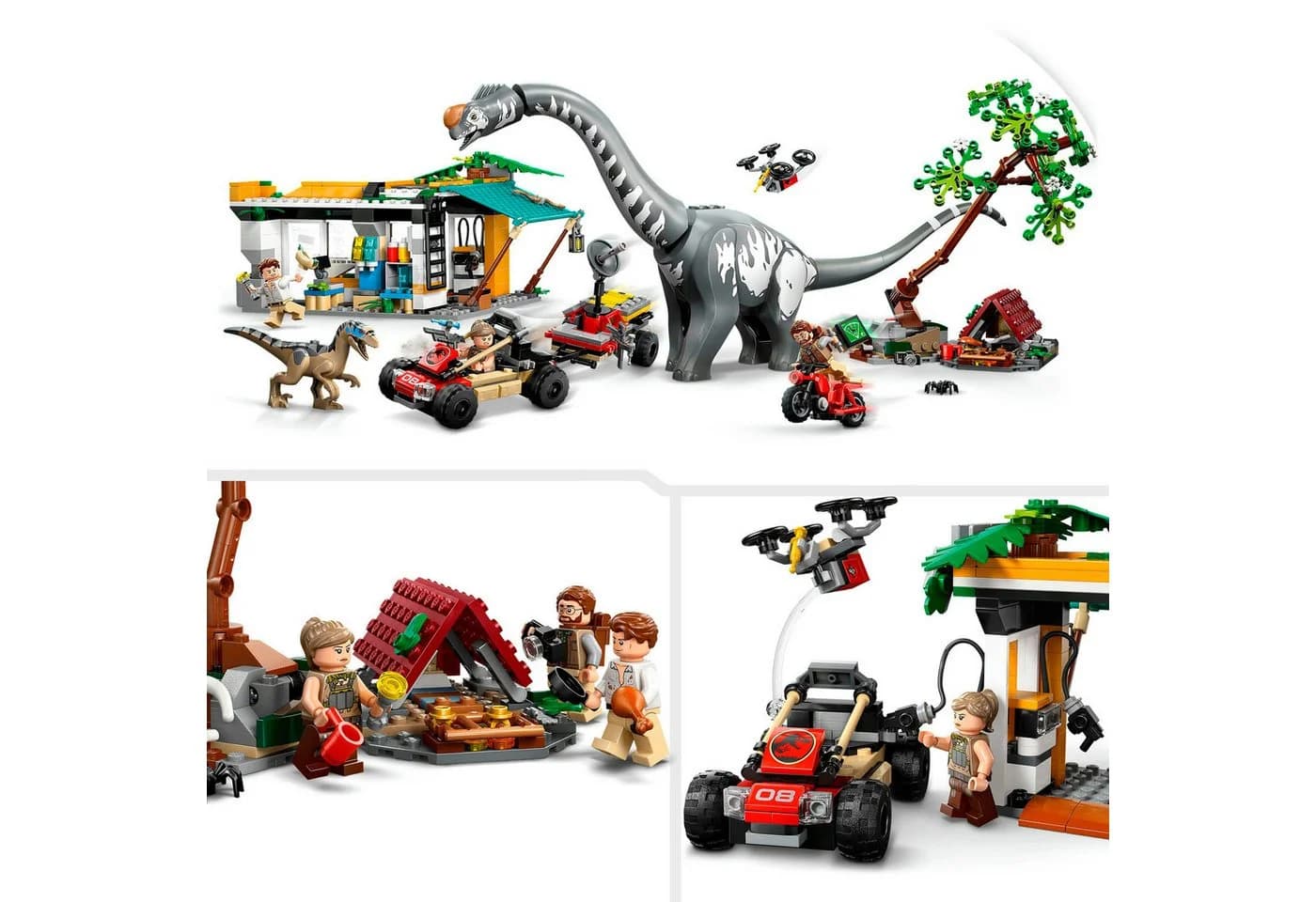 LEGO Jurassic World Raptor & Titanosaurus Große Fährtensuche 76973 Bunt - Bild 4