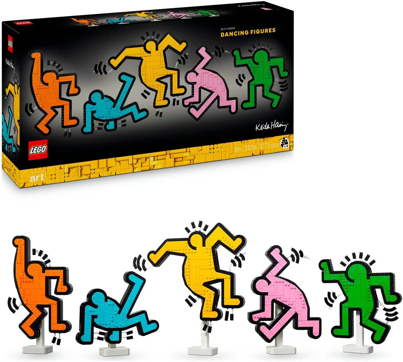 LEGO Keith Haring Tanzende Figuren 31216 Bunt 1773 Teile - Bild 2