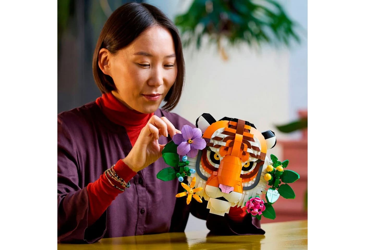 LEGO Art Fauna Collection Tiger 31217 3D Bauset Bunt