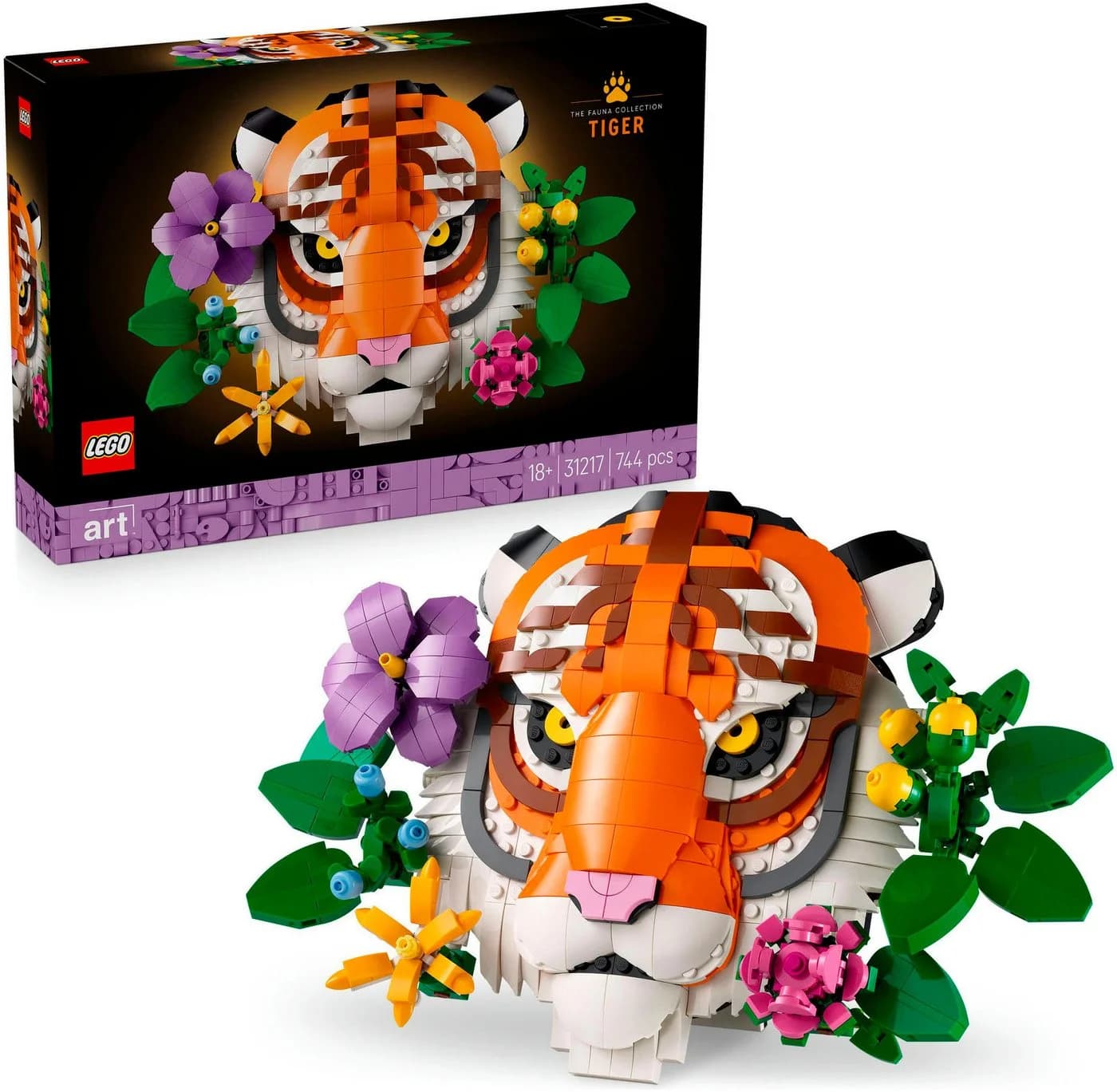 LEGO Art Fauna Collection Tiger 31217 3D Bauset Bunt - Bild 2