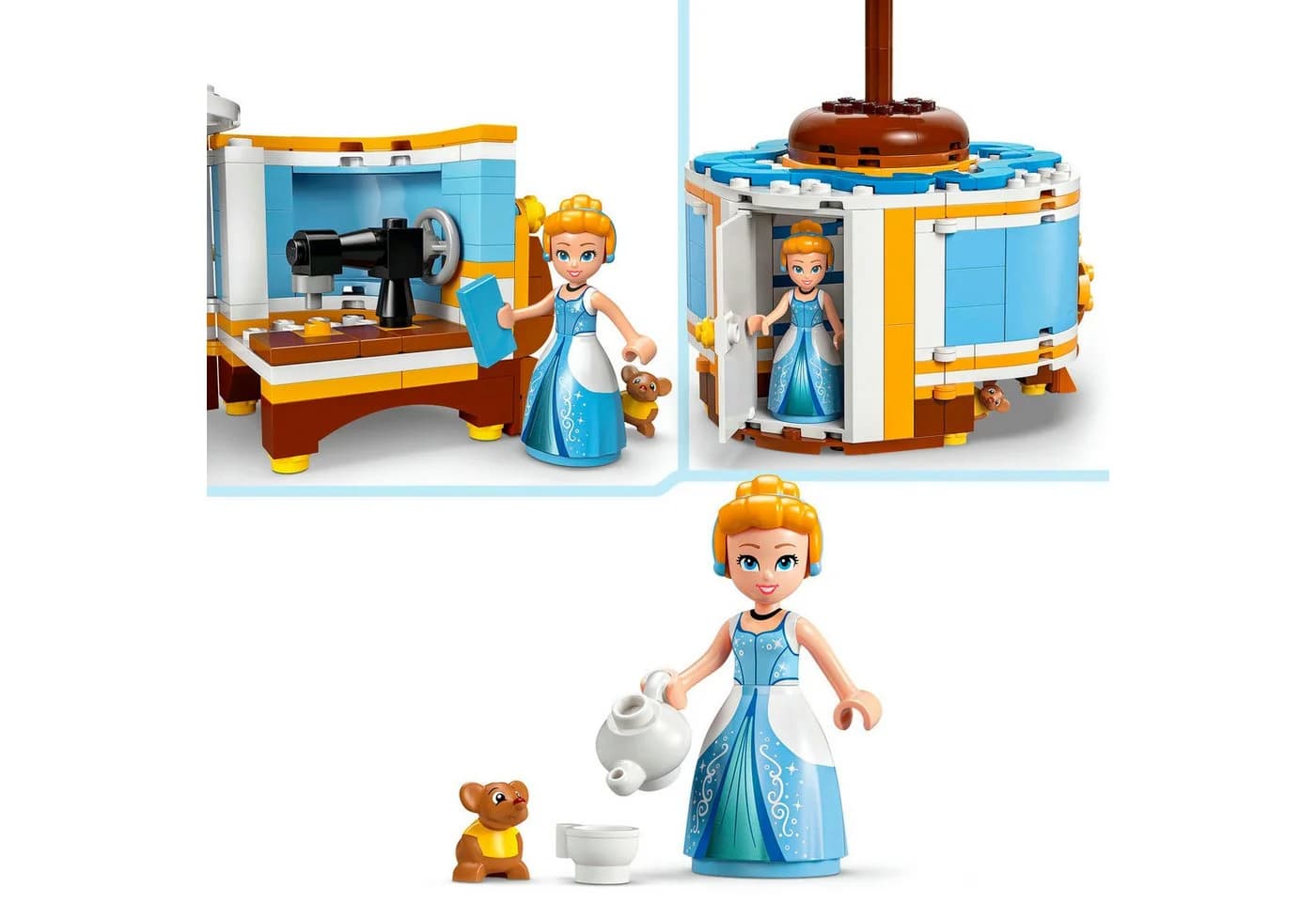 LEGO Disney Princess Cinderellas Kleid 43266 Bunt Konstruktionsspielsteine - Bild 5
