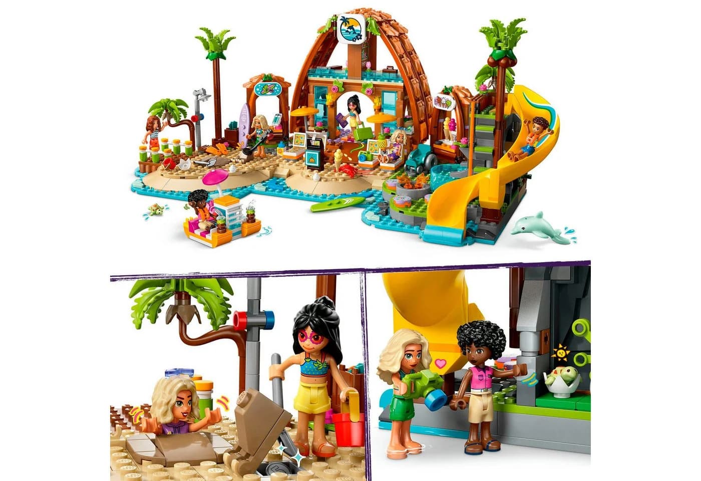 LEGO Friends Familienurlaub im Strandresort 42673 Bunt 1140 Teile - Bild 4