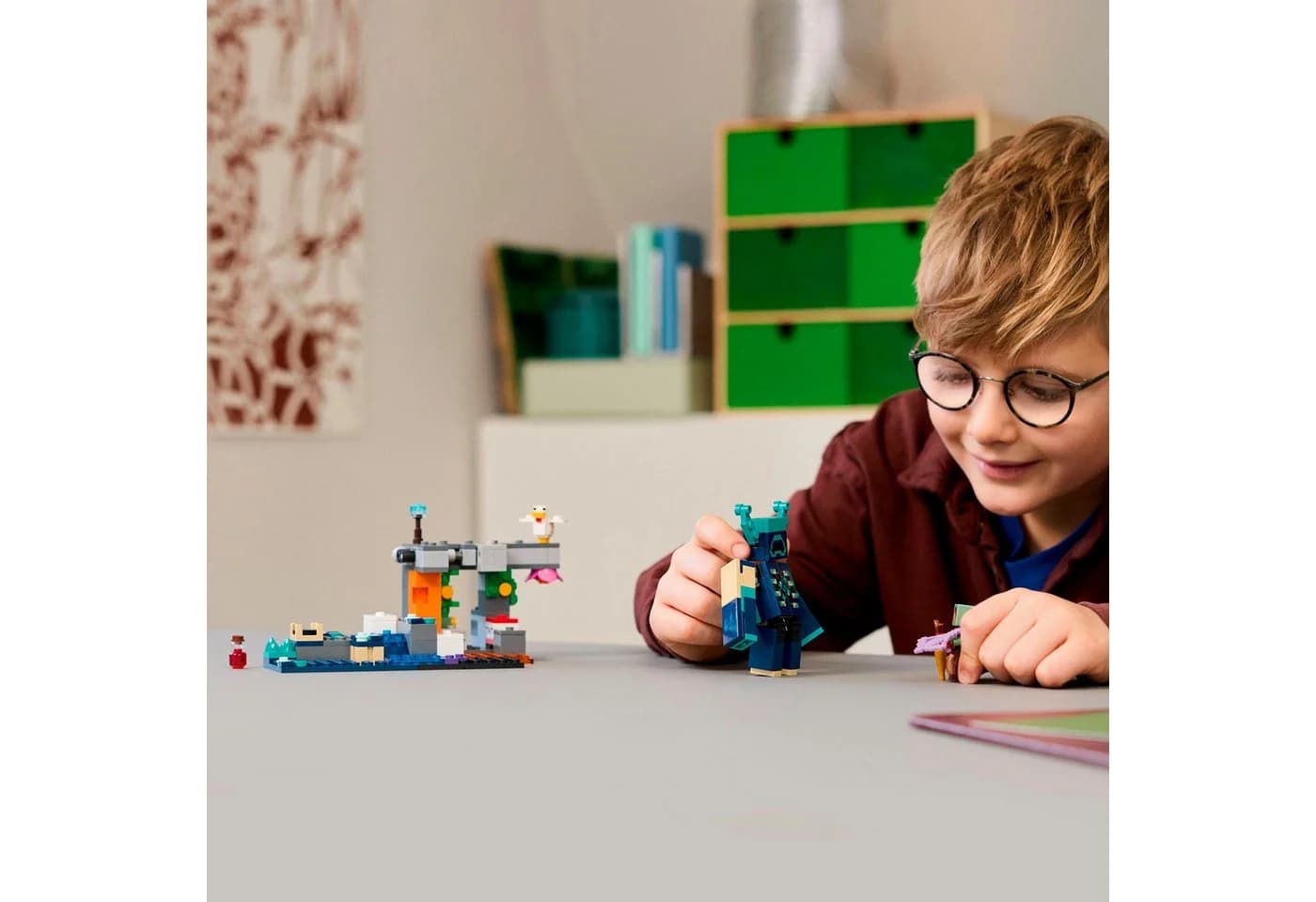 LEGO Minecraft Begegnung mit dem Wächter 21274 Bunt Konstruktionsspielsteine