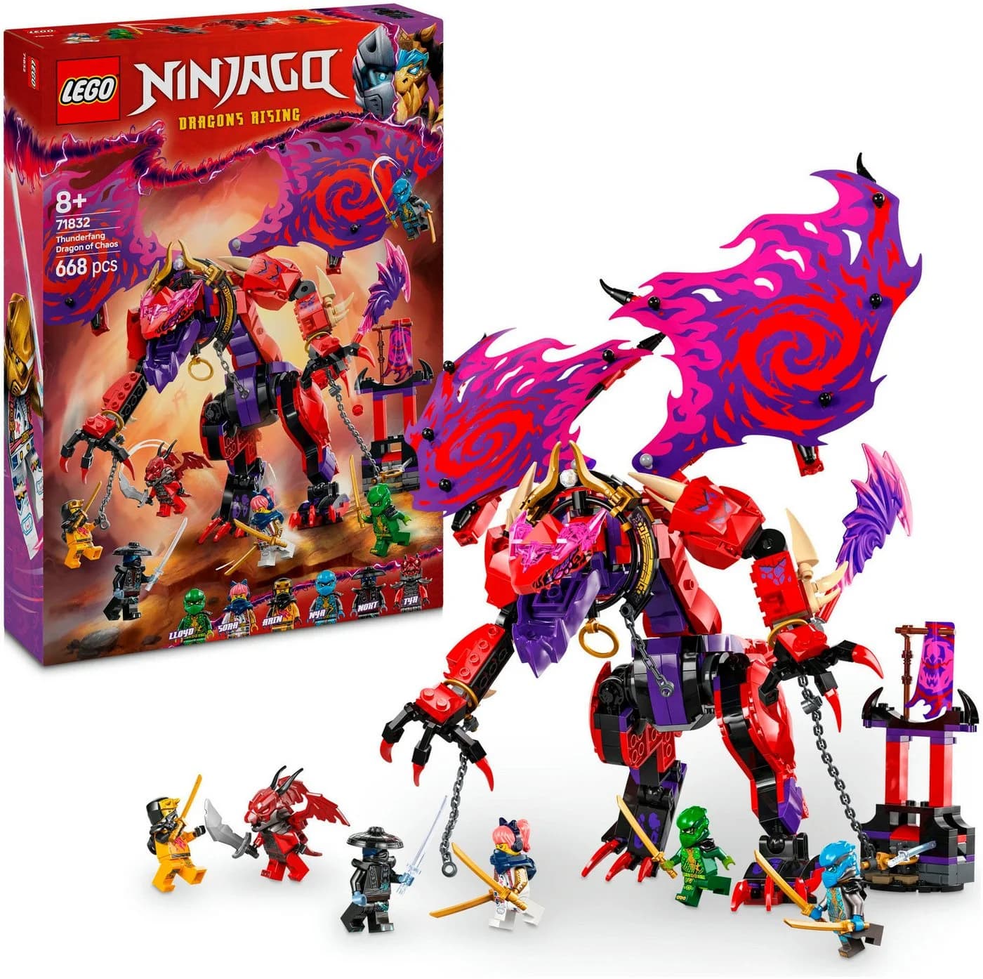 LEGO Ninjago Chaosdrache Donnerzahn 71832 Bunt 668 Teile - Bild 2