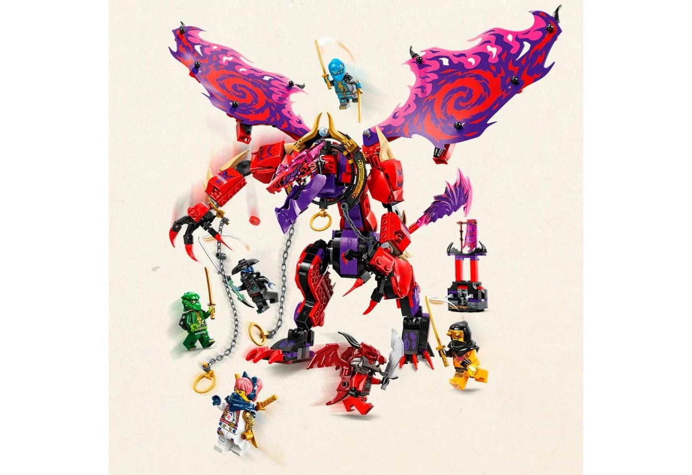LEGO Ninjago Chaosdrache Donnerzahn 71832 Bunt 668 Teile - Bild 4