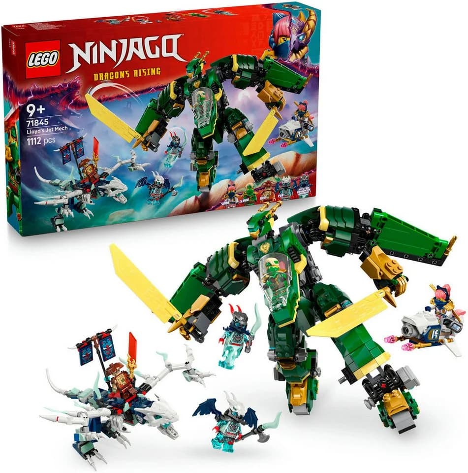 LEGO Ninjago Lloyds Jet-Mech 71845 2-in-1 Spielset Bunt - Bild 2