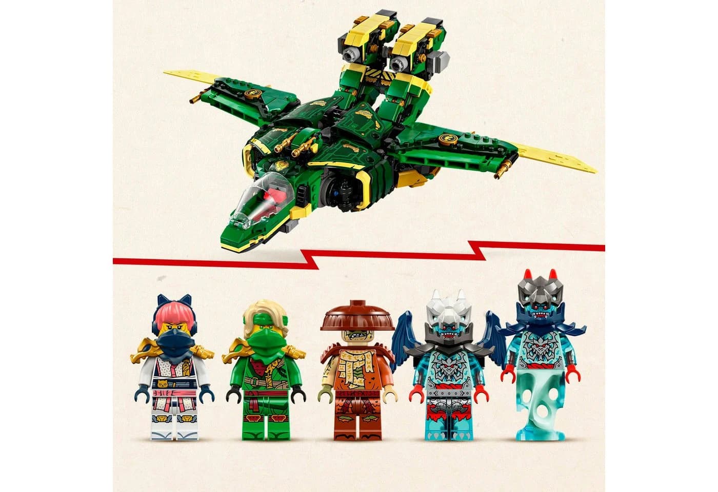 LEGO Ninjago Lloyds Jet-Mech 71845 2-in-1 Spielset Bunt - Bild 5