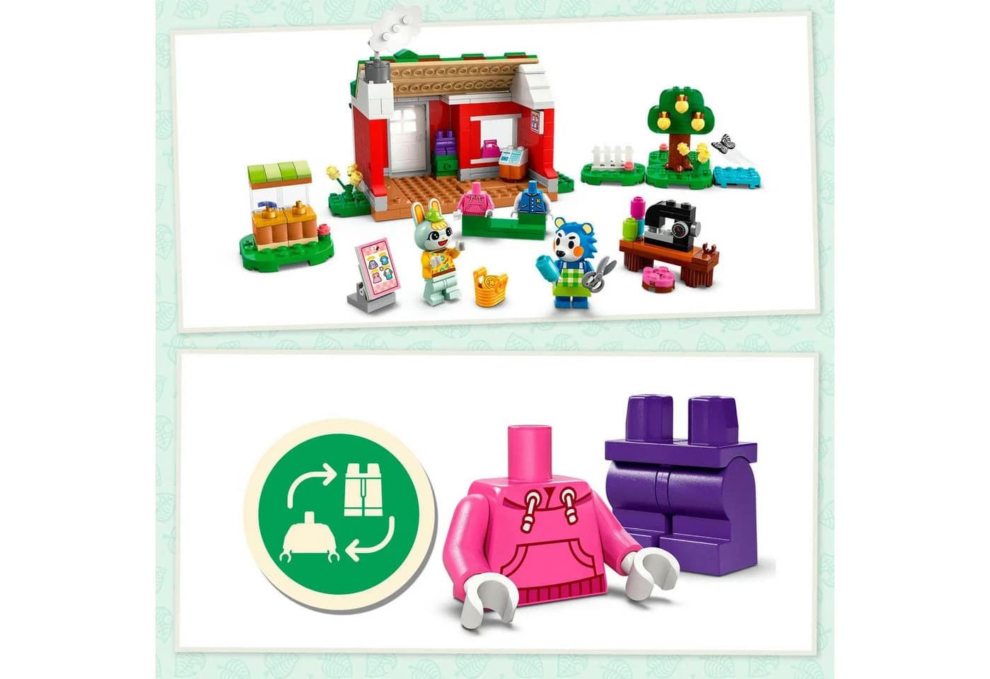 LEGO Animal Crossing Die Schneiderei der Schneiderschwestern 77055 Bunt - Bild 4