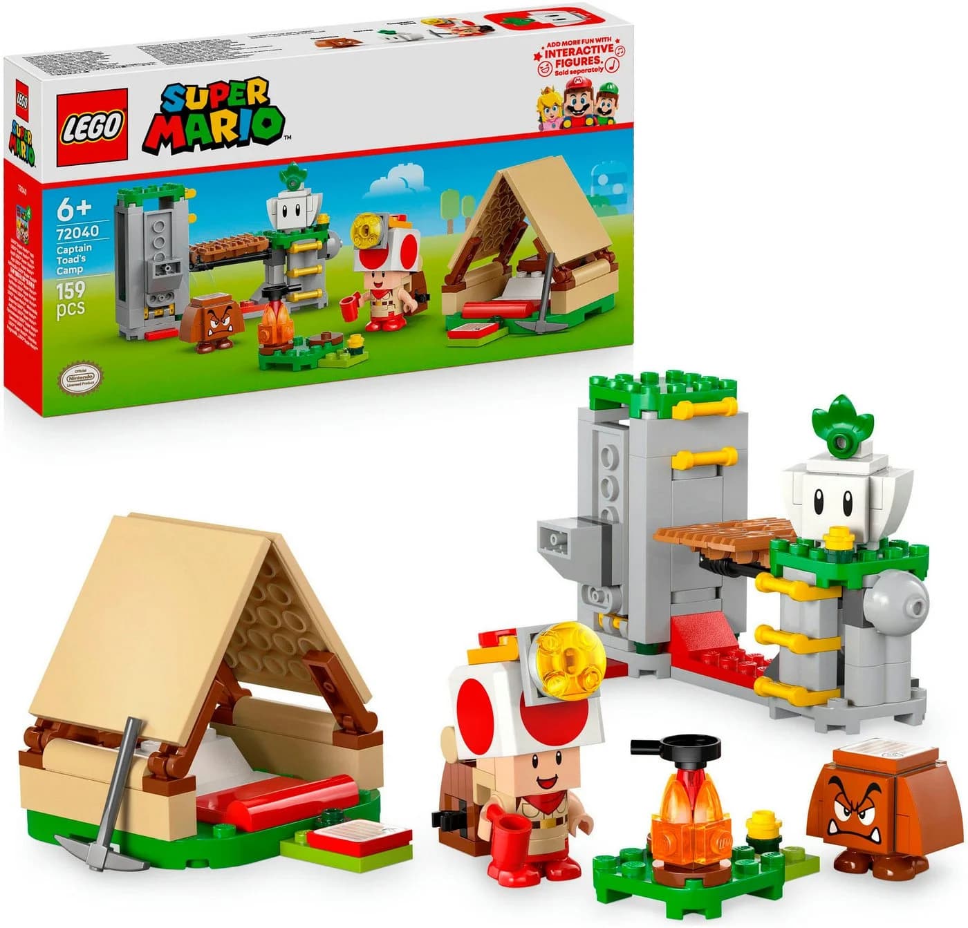 LEGO Super Mario Kapitän Toad-Camp 72040 - 159 Teile Bunt Made in Europe - Bild 2