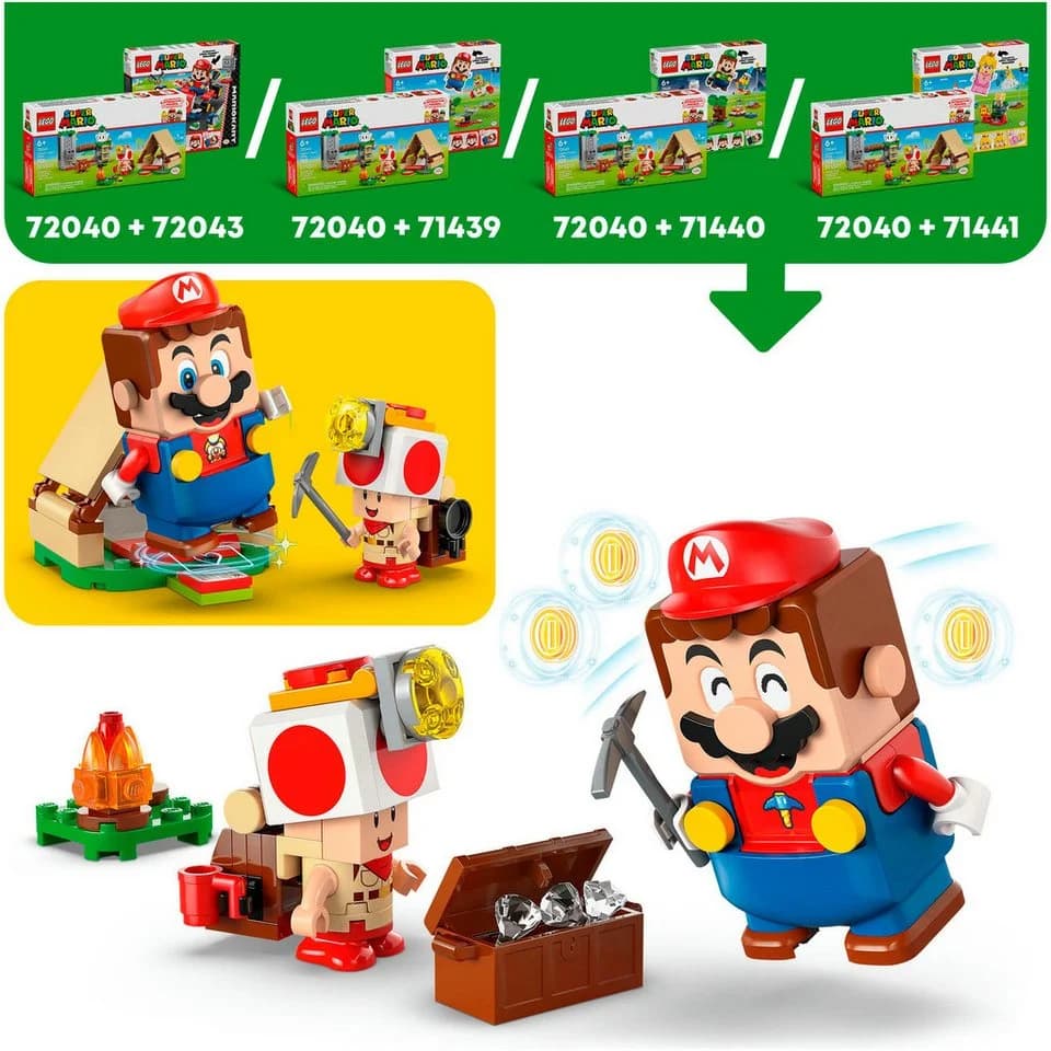 LEGO Super Mario Kapitän Toad-Camp 72040 - 159 Teile Bunt Made in Europe - Bild 4