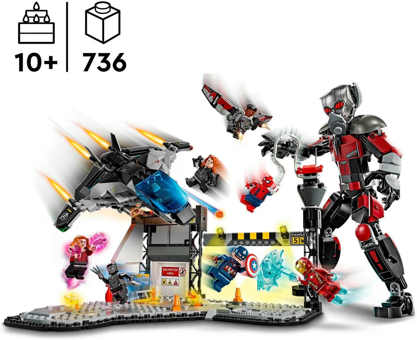 LEGO Captain America Civil War Actionduell 76314 Bauset mit 9 Figuren - Bild 4