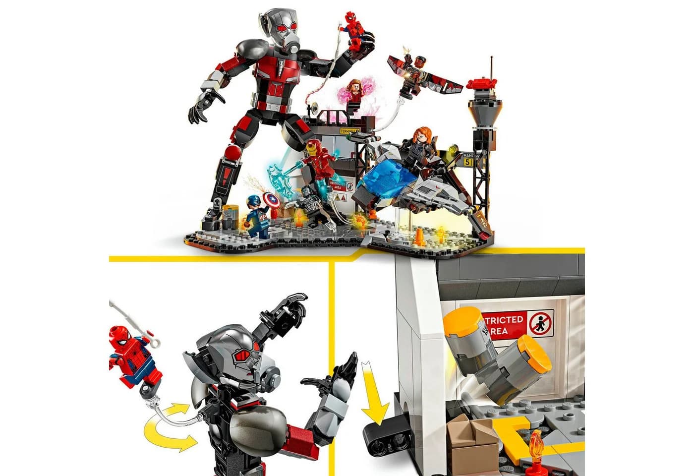 LEGO Captain America Civil War Actionduell 76314 Bauset mit 9 Figuren - Bild 5