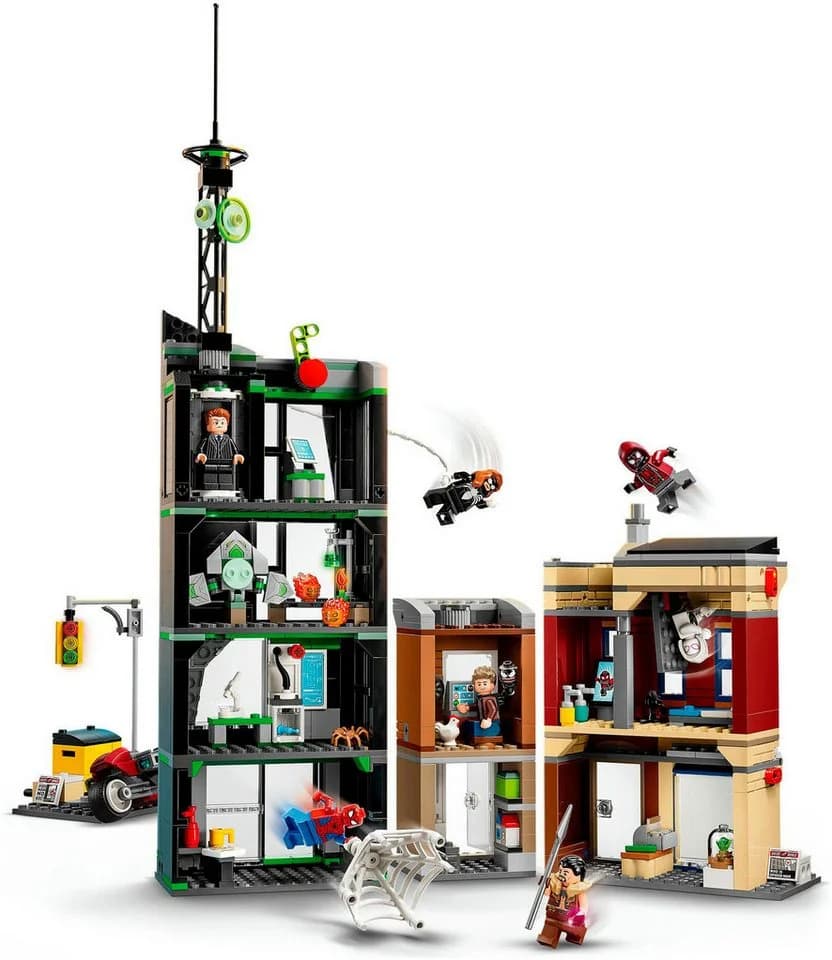 LEGO Spider-Man vs. Oscorp (76324) - 808 Teile, 8 Minifiguren, Urbanes Diorama - Bild 4