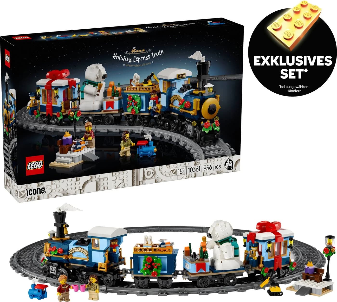 LEGO Weihnachtsexpress 10361 LEGO Icons Konstruktionsspielsteine 956 St Exklusives Set - Bild 2