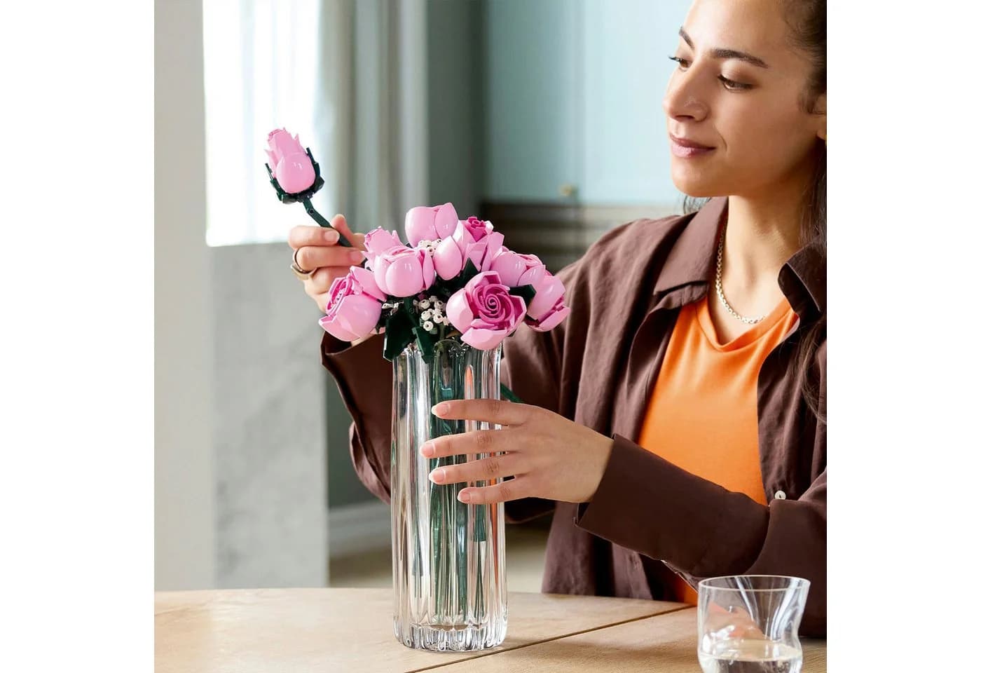 LEGO® Rosa Rosenstrauß 10374 Kunstblumen 789 Teile